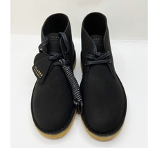 ◆◆ CLARKS クラークス 靴 デザートブーツ 25.5cm スエード ブラック 未使用に近い_画像2