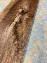 ウォールナット DDWN-12 DIY クラフト　高級木材　銘木　無垢材　片耳付板　レジン　棚板_画像2