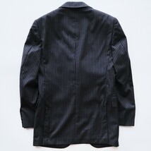 ■2307.G1.15■【美品!】BEAMS F/ビームスエフ 春夏◎清涼トロピカルウール素材!!◎粋な大人 ネイビー スーツ S~M_画像7