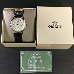 極美品【稼働品】ORIENT　オリエント　AC00　ホワイト　ブラウン　自動巻き