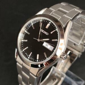  ultimate beautiful goods [ operation goods ]SEIKO Seiko Spirit black silver solar 