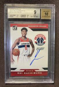 八村塁 2019-20 Panini Donruss Next Day Rookie AUTO 直筆サインカード RC rui hachimura BGS 9 10