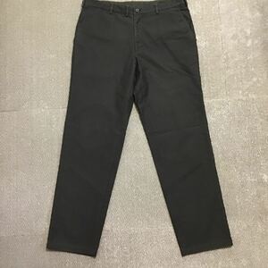 【美品】Papas sports/パパス ■秋冬用■パンツ■ストレッチ素材//ノータックパンツ 52/LL　（濃/茶）