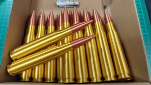 .50BMG ( 12.7x99mm NATO)弾風 ダミーカート 25個セット【送料無料】(検) SAO シノン PGM ヘカート2 ブローニング M2 機関銃 バレット M82 