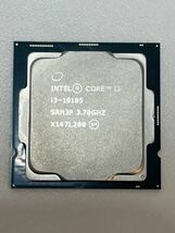 CPU インテル INTEL CORE i3-10105 SRH3P 3.70GHZ X147L280 動作確認済み_画像1