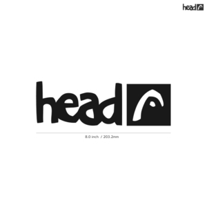 【HEAD】ヘッド★02★ダイカットステッカー★切抜きステッカー★8.0インチ★20.3cm