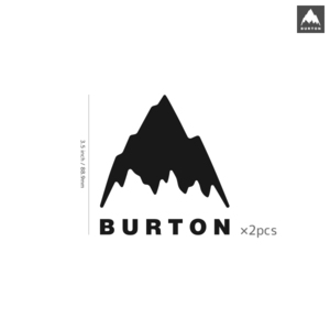 【BURTON】バートン★39★ダイカットステッカー★切抜きステッカー★2枚入り★3.5インチ★8.8cm