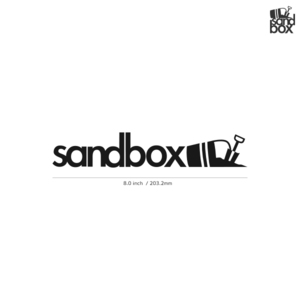 【SANDBOX】サンドボックス★04★ダイカットステッカー★切抜きステッカー★LTD★8.0インチ★20.3cm