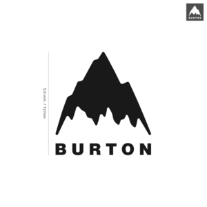 【BURTON】バートン★02★ダイカットステッカー★切抜きステッカー★5.0インチ★12.7cm