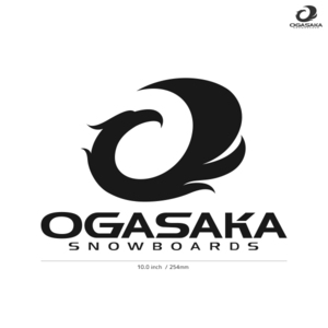 【OGASAKA】オガサカ★06★ダイカットステッカー★切抜きステッカー★JPN2★10.0インチ★25.4cm