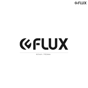 【FLUX】フラックス★03★ダイカットステッカー★切抜きステッカー★6.0インチ★15.2cm