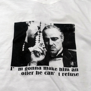 送込【The Godfather】ゴッドファーザー/ホワイト★選べる5サイズ/S M L XL 2XL/ヘビーウェイト 5.6オンス