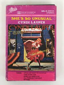 ■□S607 CYNDI LAUPER シンディ・ローパー SHE'S SO UNUSUAL N.Y.ダンステリア カセットテープ□■