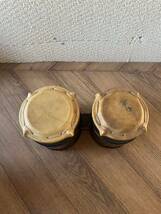 Pearl　ウッドボンゴ　打楽器　長期保管品　楽器　ボンゴ　民族楽器 パーカッション 太鼓　リズム ミュージック_画像3