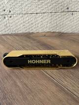 1円スタート HOHNER Made in Germany CX12 12穴クロマチックハーモニカ 箱付き　楽器　器材　ハーモニカ　ゴールド　金_画像7