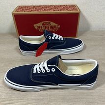 1円スタート売切り 新品未使用 vans バンズ ERA エラ 定番カラー ネイビー USA企画 完売品 28.5cm SK8 オーセンティック オールドスクール_画像4