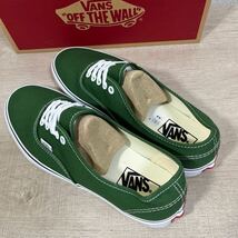 1円スタート売切り 新品未使用 VANS バンズ スニーカー AUTHENTIC オーセンティック グリーン ホワイト 28cm USA企画 完売品 ERA SK8_画像6