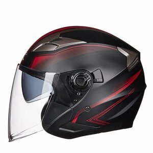 新品! 四季通用半キャップオートバイ ハーフヘルメット ジェットヘルメット バイクヘルメット GXT バイク インナー脱着可 男女兼用