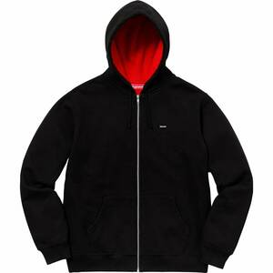 ★ 18SS Supreme シュプリーム Contrast Zip Up Hooded Sweatshirt コントラスト スウェット ジップ パーカー small box logo (黒M)GDGD