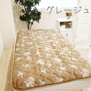  single Cinnamoroll warm bed pad gray ju approximately 100×205cm Sanrio pad sheet 