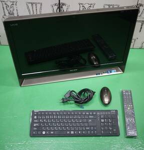 希少 完動美品 Sony ソニー VAIO Lシリーズ PCV-A1116N VPCL138FJ TV 一体型 パソコン Core2 E7600 4GB HDD 1.0TB Win7 HP 64bit