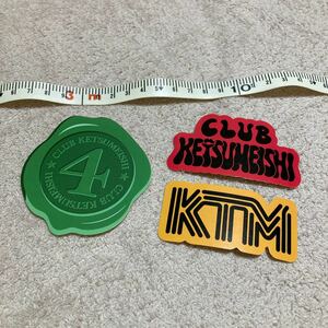 クラケツ/クラブ ケツメイシ / KTM ステッカー / シール3枚セット オフィシャルグッズ6