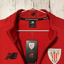 【NEW BALANCE】ニューバランス サッカー スペイン ATHLETIC BILBAO アスレチック・ビルバオ　トレーニングジャケット Mサイズ 未使用_画像5