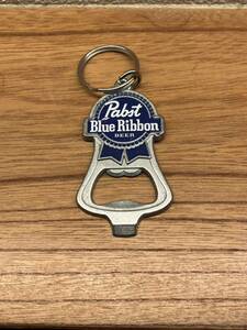 新品未使用 Pabst blue ribbon 栓抜きキーホルダー made in USA テンダーロイン