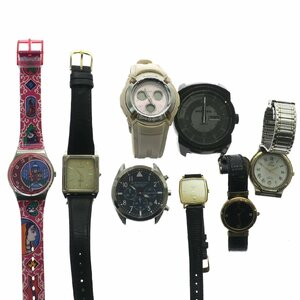 1円スタート 腕時計 まとめ8点セット CASIO カシオ LONGINES ロンジン Baby-G 等 クォーツ QZ 電波時計 デイデイト クロノグラフ 稼動品 含