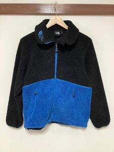 む1275 THE NORTH FACE ノースフェイス AA45910 バーサパイルジップジャケット S フリースジャケット ブルー/ブラッ