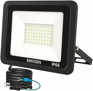 サイズ: 50W led 投光器 作業灯 看板灯 50w 昼光色 6000LM 6500K 600w相当 1.8コード IP66