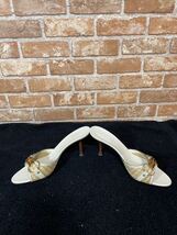 GUCCI グッチ ホースビッド　ヒール　サンダル　白　ホワイト　オープントゥ 靴 箱付き　約23.5cm_画像5