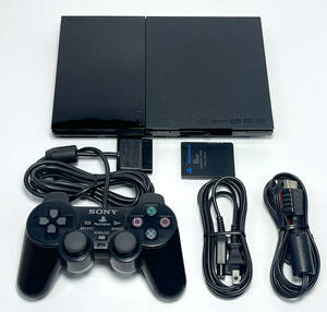 メンテナンス清掃 円周キズ対策 PS2 SCPH-90000 薄型 セット コントローラー メモリーカード 本体 PlayStation2 整備 オーバーホール