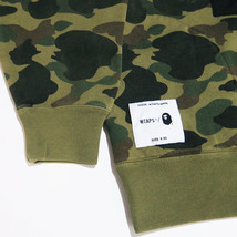 WTAPS ダブルタップス x A BATHING APE ア ベイシング エイプ 17AW SEAL/SWEATSHIRT.COTTON.CAMO.BAPE フーディー トップス パーカー dez_画像6