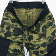 WTAPS ダブルタップス x A BATHING APE ア ベイシング エイプ 17AW SEAL/TROUSERS.COTTON.CAMO.BAPE スウェット パンツ ボトムス dez_画像3