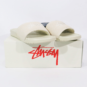 NIKE ナイキ x STUSSY ステューシー BENASSI/STUSSY DH1584 200 ベナッシ フォッシル サンダル リカバリー スライド シューズ dez