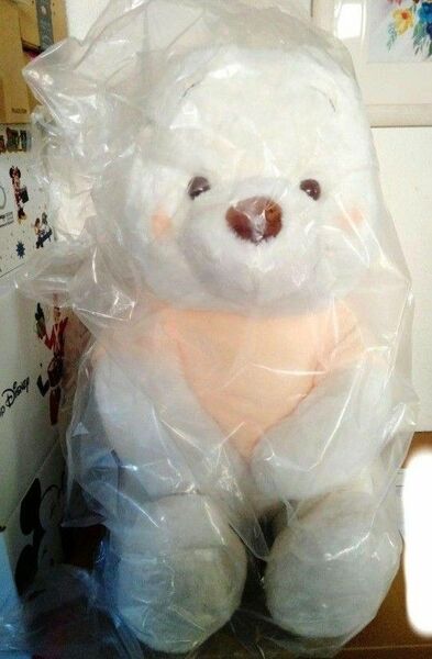 ★オンライン完売★新品★プーさん ぬいぐるみ 超特大サイズ (SUPER BIG) スーパービッグ WHITE POOH