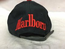 90s Marlboro マルボロ リザード刺繍 ロゴ刺繍 ヴィンテージ キャップ サイズ：FREE カラー：ブラック/レッド ユニセックス_画像4