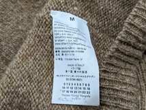 Maison Martin Margiela 14 15AW メゾンマルタンマルジェラ 14 S30GP0169 S15380 ラグランキャメルニット サイズ：M カラー：ブラウン_画像6