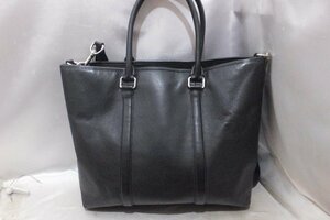 COACH コーチ F54758 レザートートバッグ ビジネスバッグ ブラック バッグ