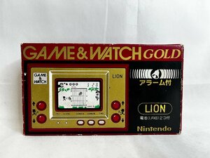 Nintendo 任天堂 GAME&WATCH GOLD LION ゲームウォッチ ゴールド ライオン LN-08 不動品 ジャンク ノークレームノーリターン