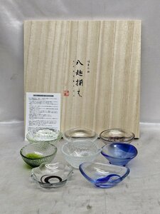 Art hand Auction [全新未使用品] 玻璃小碗, 件套手工制作, 手工玻璃碗, 件套, 日本餐具, 锅, 小碗