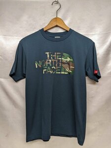 THE NORTH FACE ノースフェイス CAMOFLAGE TEE カモフラ柄ロゴプリントTシャツ NT31220 サイズ：S カラー：ネイビー