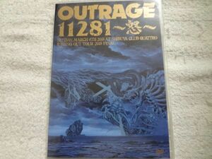 OUTRAGEアウトレイジ LIVE DVD「11821～怒～」国内盤!!