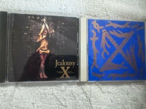 X JAPANエックスジャパン オリジナルアルバムCD2枚セット 「BLUE BLOOD」「Jealousy」YOSHIKI/TOSHI/hide/PATA/TAIJI