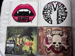 VAMPSヴァンプス BEST&オリジナルアルバム&シングルCD4枚セット SEX BLOOD ROCK N' ROLL/BEAST/VAMPS/INSIDE OF ME hyde/K-A-Z