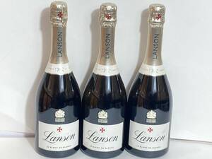 未開栓!!LANSON　ランソン　ブランドブラン（シャンパン）750ml　12.5％　3本セット!