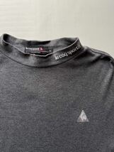 le coq sportif GOLF COLLECTION メンズ LL ハイネック コットン 長袖 シャツ カットソー グレー / ルコック ゴルフウェア スポーツ_画像4