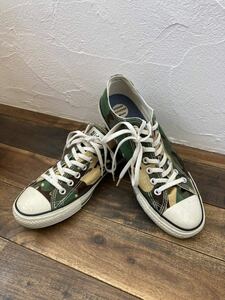 コンバース オールスター インドネシア製 Athletle CONVERSE ALL STAR ローカットスニーカー 迷彩 27cm