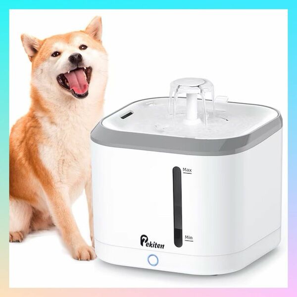 フィルター式給水器 ペット 犬 猫 循環式 水飲み器 お手入れ簡単 2.5L